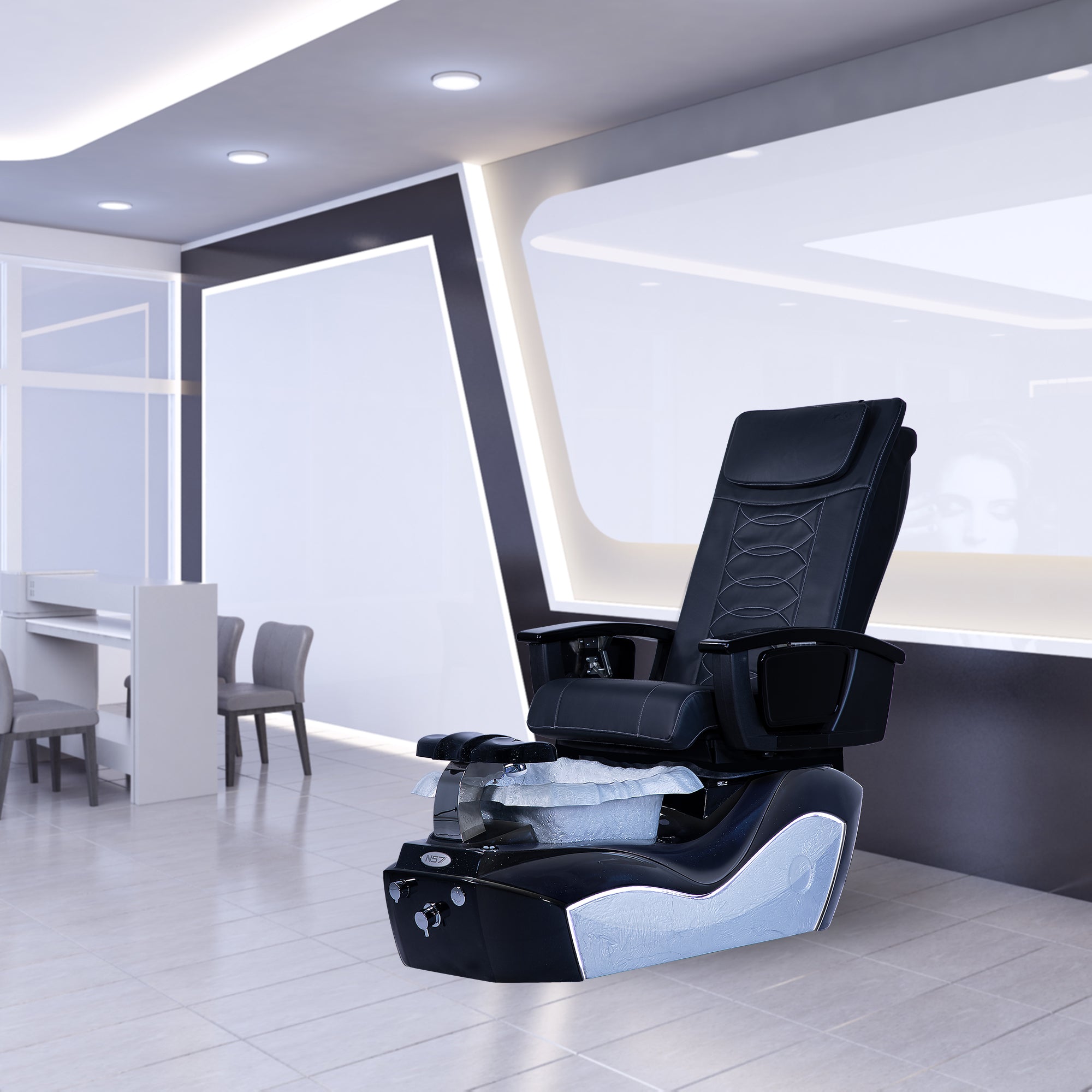 NS7 - Black Tub - New Star Salon Furniture