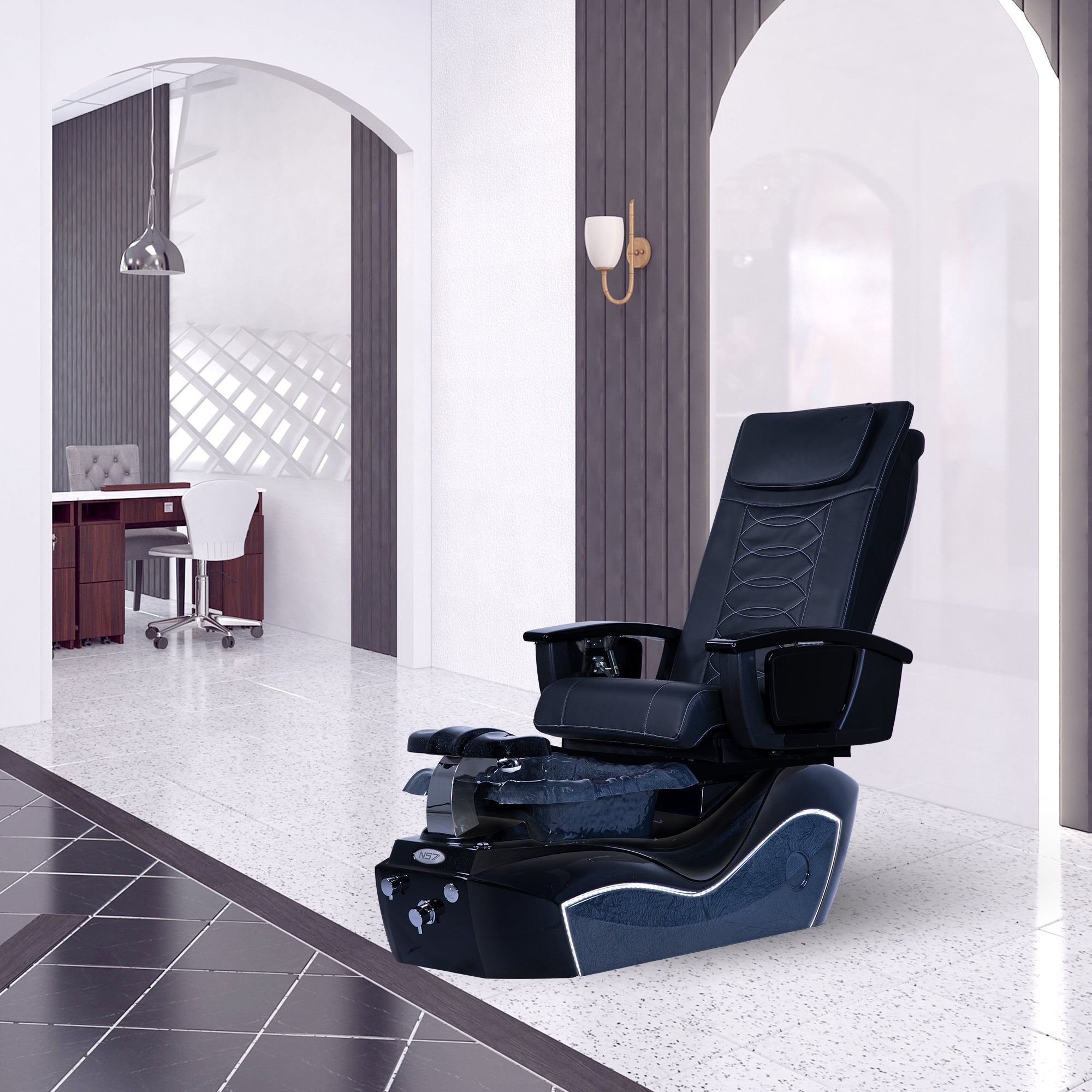NS7 - Black Tub - New Star Salon Furniture